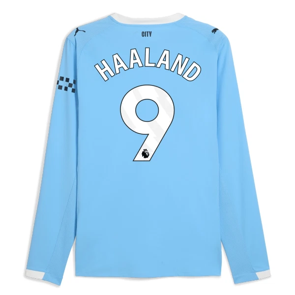 Manchester City Haaland 9 Pitkähihainen Pelipaita Miesten Koti 2025-26 Manchester City Haaland 9 Pitkähihainen Pelipaita Miesten Koti 2025-26