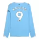 Manchester City Haaland 9 Pitkähihainen Pelipaita Miesten Koti 2025-26 Manchester City Haaland 9 Pitkähihainen Pelipaita Miesten Koti 2025-26
