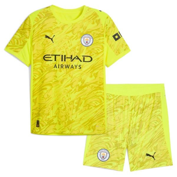 Manchester City Maalivahdin Pelipaita Lasten 2025-26 Keltainen Manchester City Maalivahdin Pelipaita Lasten 2025-26 Keltainen