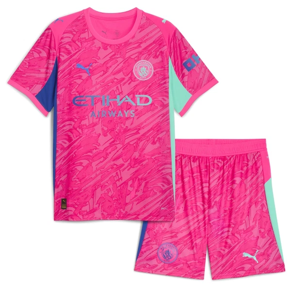 Manchester City Maalivahdin Pelipaita Lasten 2025-26 Pinkki Manchester City Maalivahdin Pelipaita Lasten 2025-26 Pinkki