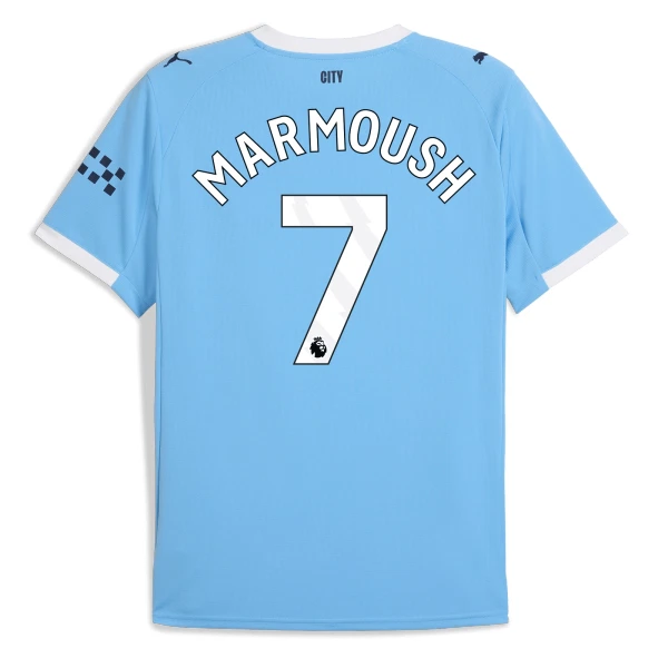 Manchester City Marmoush 7 Pelipaita Miesten Koti 2025-26 Manchester City Marmoush 7 Pelipaita Miesten Koti 2025-26