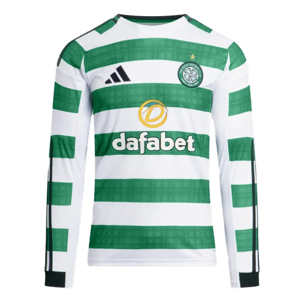 Celtic FC Pitkähihainen Pelipaita Miesten Koti 2025-26 Celtic FC Pitkähihainen Pelipaita Miesten Koti 2025-26