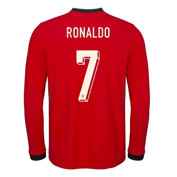 Portugali Ronaldo 7 Pitkähihainen Pelipaita Miesten Koti 2025