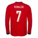 Portugali Ronaldo 7 Pitkähihainen Pelipaita Miesten Koti 2025