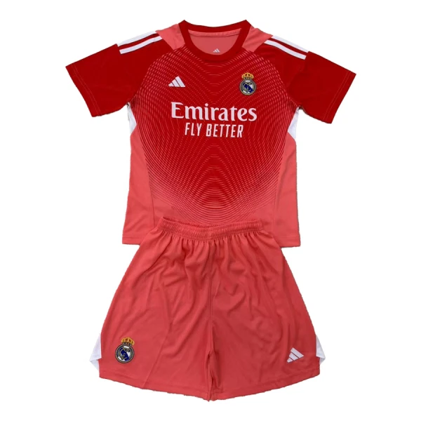 Real Madrid Maalivahdin Pelipaita Lasten 2025-26 Punainen Real Madrid Maalivahdin Pelipaita Lasten 2025-26 Punainen