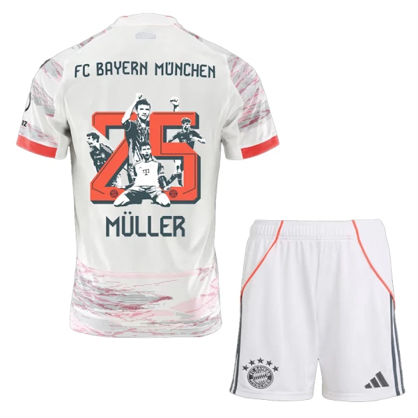 FC Bayern München Thomas Muller 25 Pelipaita Lasten Vieras Erityistä 2025-26 FC Bayern München Thomas Muller 25 Pelipaita Lasten Vieras Erityistä 2025-26