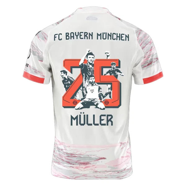 FC Bayern München Thomas Muller 25 Pelipaita Miesten Vieras Erityistä 2025-26 FC Bayern München Thomas Muller 25 Pelipaita Miesten Vieras Erityistä 2025-26