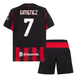 AC Milan Gimenez 7 Pelipaita Lasten Koti 2025-26 AC Milan Gimenez 7 Pelipaita Lasten Koti 2025-26