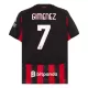 AC Milan Gimenez 7 Pelipaita Miesten Koti 2025-26 AC Milan Gimenez 7 Pelipaita Miesten Koti 2025-26
