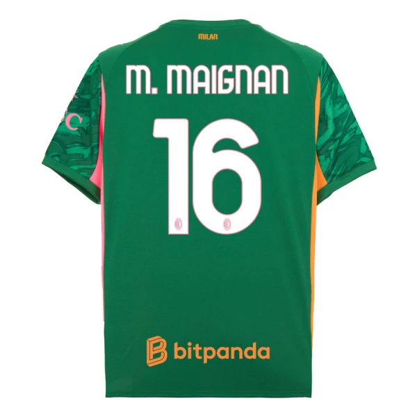 AC Milan M. Maignan 16 Maalivahdin Pelipaita Miesten 2025-26 Vihreä AC Milan M. Maignan 16 Maalivahdin Pelipaita Miesten 2025-26 Vihreä