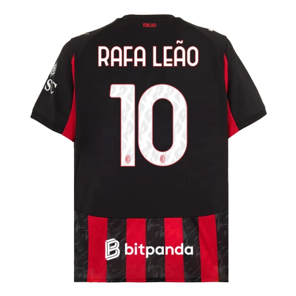 AC Milan Rafael Leao 10 Pelipaita Miesten Koti 2025-26 AC Milan Rafael Leao 10 Pelipaita Miesten Koti 2025-26