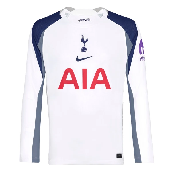 Tottenham Hotspur Pitkähihainen Pelipaita Miesten Koti 2025-26 Tottenham Hotspur Pitkähihainen Pelipaita Miesten Koti 2025-26