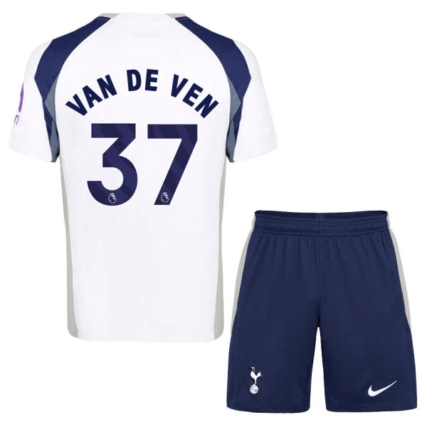 Tottenham Hotspur Van De Ven 37 Pelipaita Lasten Koti 2025-26 Tottenham Hotspur Van De Ven 37 Pelipaita Lasten Koti 2025-26