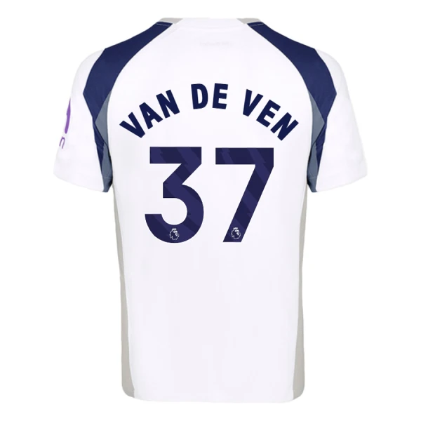 Tottenham Hotspur Van De Ven 37 Pelipaita Miesten Koti 2025-26 Tottenham Hotspur Van De Ven 37 Pelipaita Miesten Koti 2025-26