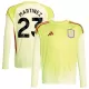 Aston Villa Emiliano Martinez 23 Maalivahdin Pelipaita Miesten 2025-26 Pitkähihainen Aston Villa Emiliano Martinez 23 Maalivahdin Pelipaita Miesten 2025-26 Pitkähihainen