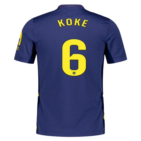 Atlético Madrid Koke 6 Pelipaita Miesten Vieras 2025-26 Atlético Madrid Koke 6 Pelipaita Miesten Vieras 2025-26