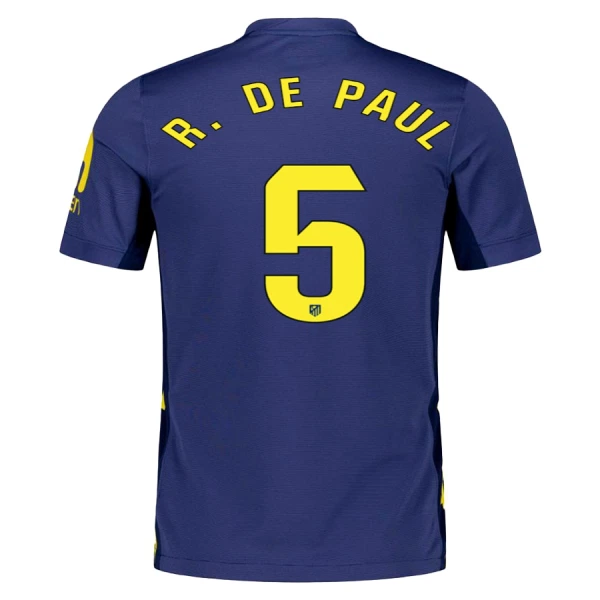 Atlético Madrid R. De Paul 5 Pelipaita Miesten Vieras 2025-26 Atlético Madrid R. De Paul 5 Pelipaita Miesten Vieras 2025-26
