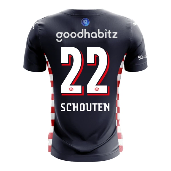 PSV Eindhoven Schouten 22 Pelipaita Miesten Vieras 2025-26 PSV Eindhoven Schouten 22 Pelipaita Miesten Vieras 2025-26