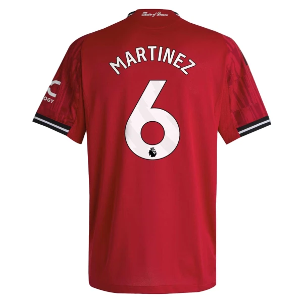 Manchester United Martinez 6 Pelipaita Miesten Koti 2025-26 Manchester United Martinez 6 Pelipaita Miesten Koti 2025-26