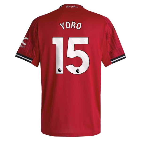 Manchester United Yoro 15 Pelipaita Lasten Koti 2025-26