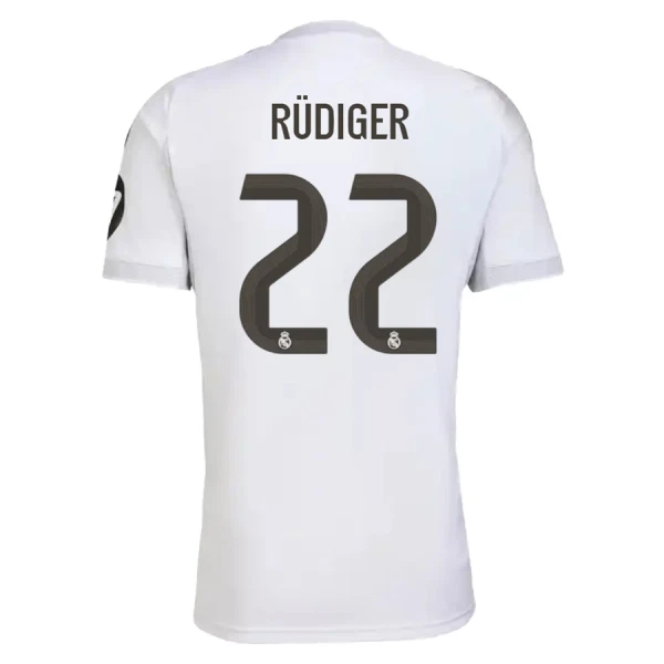 Real Madrid Rudiger 22 Pelipaita Miesten Koti 2025-26 Real Madrid Rudiger 22 Pelipaita Miesten Koti 2025-26