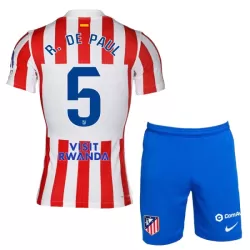 Atlético Madrid R. De Paul 5 Pelipaita Lasten Koti 2025-26 Atlético Madrid R. De Paul 5 Pelipaita Lasten Koti 2025-26