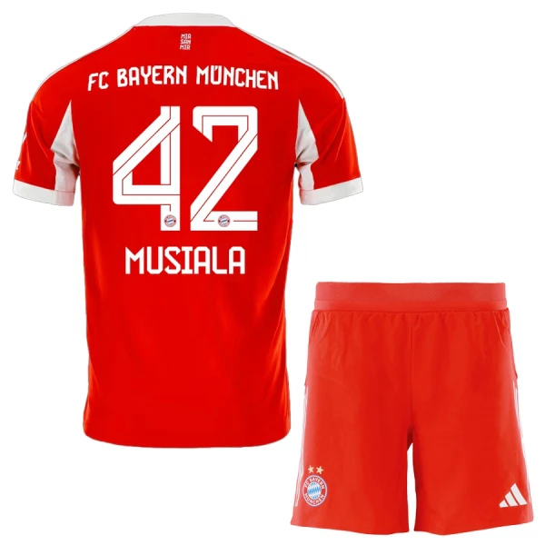FC Bayern München Jamal Musiala 42 Pelipaita Lasten Koti 2025-26 FC Bayern München Jamal Musiala 42 Pelipaita Lasten Koti 2025-26