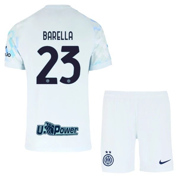 Inter Milan Barella 23 Pelipaita Lasten Vieras 2025-26 Inter Milan Barella 23 Pelipaita Lasten Vieras 2025-26