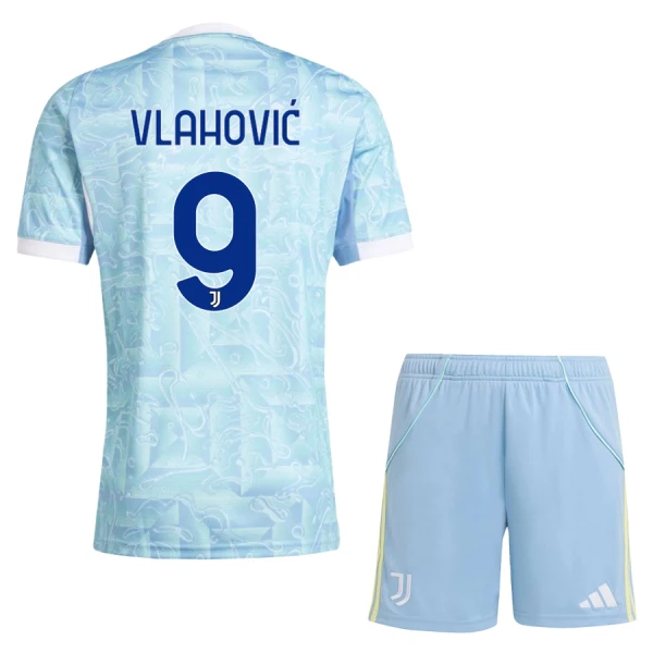 Juventus Vlahovic 9 Pelipaita Lasten Vieras 2025-26 Juventus Vlahovic 9 Pelipaita Lasten Vieras 2025-26