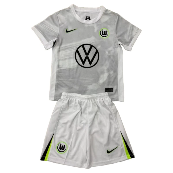VfL Wolfsburg Pelipaita Lasten Vieras 2025-26