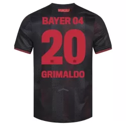 Bayer 04 Leverkusen Alejandro Grimaldo 20 Pelipaita Miesten Koti 2025-26 Bayer 04 Leverkusen Alejandro Grimaldo 20 Pelipaita Miesten Koti 2025-26