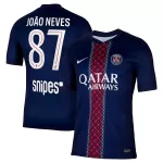 Paris Saint-Germain Joao Neves 87 Pelipaita Miesten Koti 2025-26