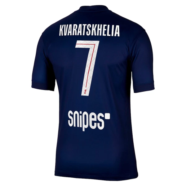 Paris Saint-Germain Kvaratskhelia 7 Pelipaita Miesten Koti 2025-26