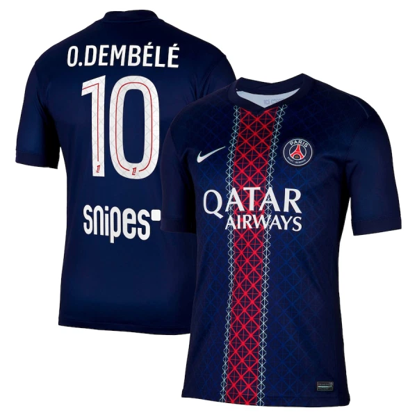 Paris Saint-Germain O. Dembele 10 Pelipaita Miesten Koti 2025-26