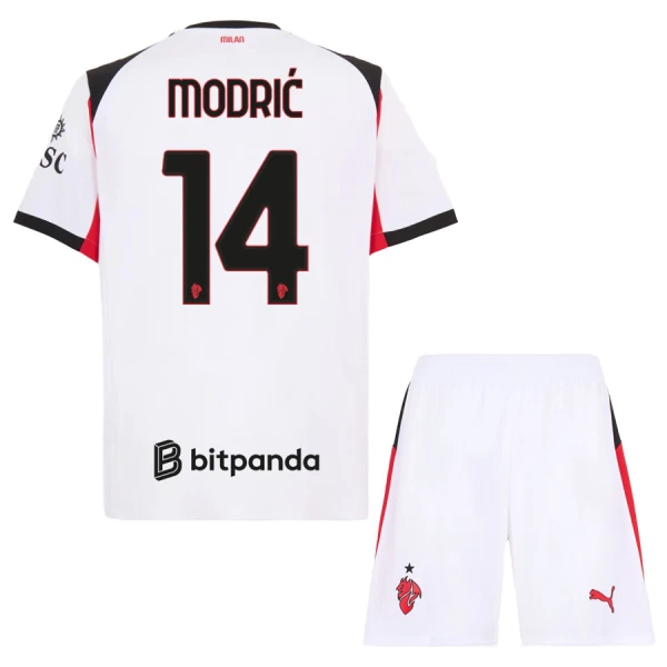 AC Milan Modrić 14 Pelipaita Lasten Vieras 2025-26 AC Milan Modrić 14 Pelipaita Lasten Vieras 2025-26