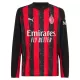 AC Milan Pitkähihainen Pelipaita Miesten Koti 2025-26 AC Milan Pitkähihainen Pelipaita Miesten Koti 2025-26