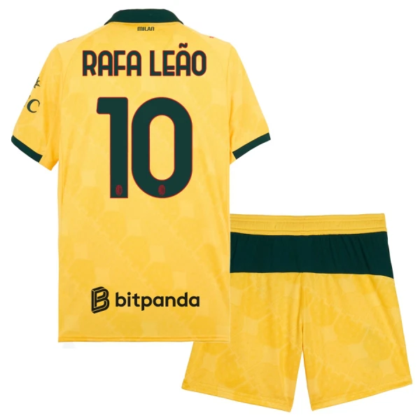 AC Milan Rafael Leao 10 Pelipaita Lasten Kolmas 2025-26 AC Milan Rafael Leao 10 Pelipaita Lasten Kolmas 2025-26