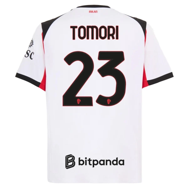 AC Milan Tomori 23 Pelipaita Miesten Vieras 2025-26