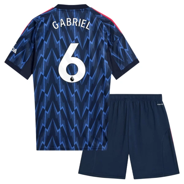 Arsenal Gabriel 6 Pelipaita Lasten Vieras 2025-26