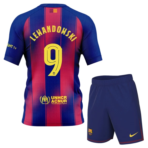 FC Barcelona Lewandowski 9 Pelipaita Lasten Koti 2025-26