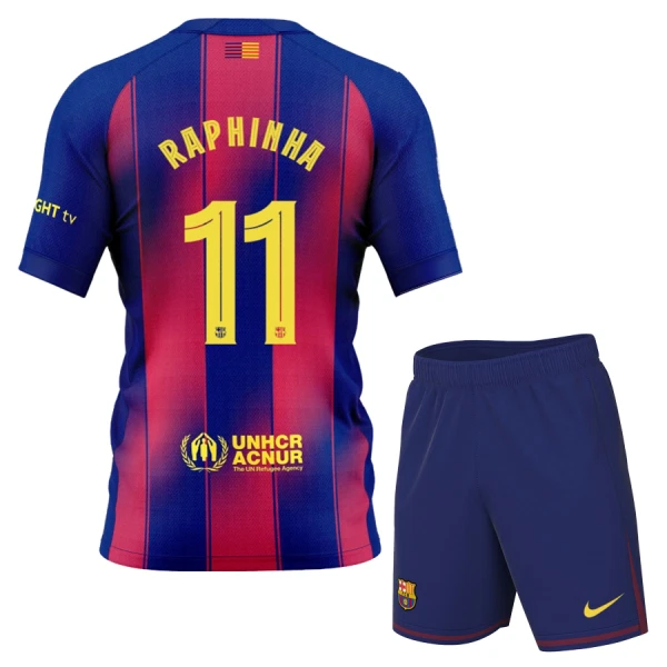 FC Barcelona Raphinha 11 Pelipaita Lasten Koti 2025-26 FC Barcelona Raphinha 11 Pelipaita Lasten Koti 2025-26