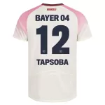 Bayer 04 Leverkusen Edmond Tapsoba 12 Pelipaita Miesten Vieras 2025-26