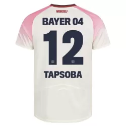 Bayer 04 Leverkusen Edmond Tapsoba 12 Pelipaita Miesten Vieras 2025-26 Bayer 04 Leverkusen Edmond Tapsoba 12 Pelipaita Miesten Vieras 2025-26