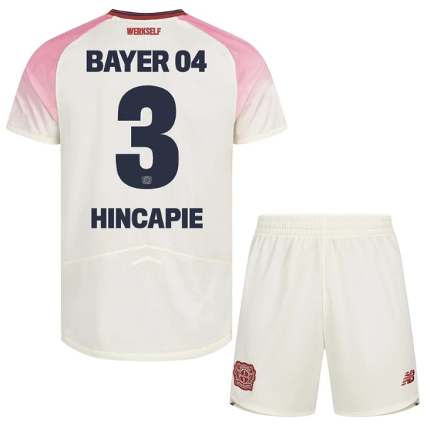 Bayer 04 Leverkusen Piero Hincapie 3 Pelipaita Lasten Vieras 2025-26