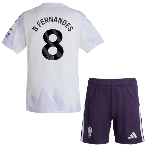 Manchester United Bruno Fernandes 8 Pelipaita Lasten Vieras 2025-26 Manchester United Bruno Fernandes 8 Pelipaita Lasten Vieras 2025-26
