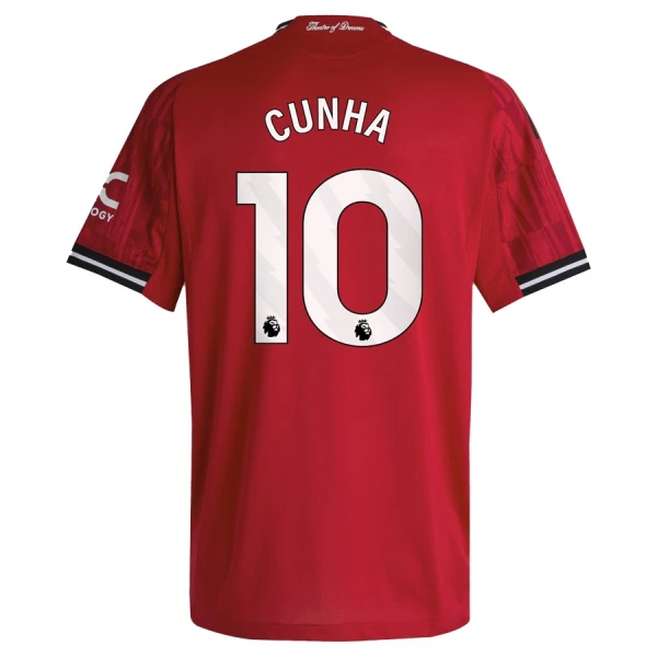 Manchester United Cunha 10 Pelipaita Miesten Koti 2025-26 Manchester United Cunha 10 Pelipaita Miesten Koti 2025-26