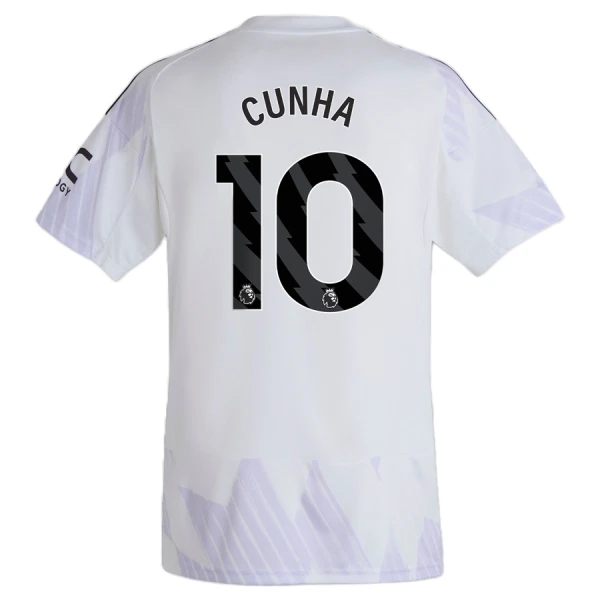 Manchester United Cunha 10 Pelipaita Miesten Vieras 2025-26