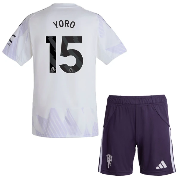 Manchester United Yoro 15 Pelipaita Lasten Vieras 2025-26 Manchester United Yoro 15 Pelipaita Lasten Vieras 2025-26
