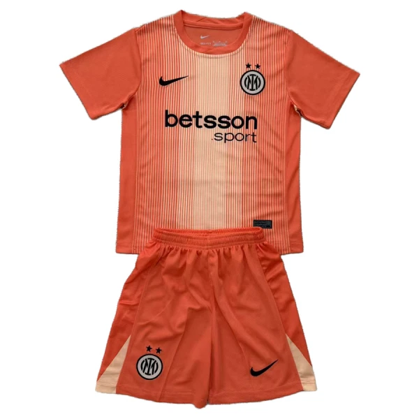 Inter Milan Maalivahdin Pelipaita Lasten 2025-26 Oranssi Inter Milan Maalivahdin Pelipaita Lasten 2025-26 Oranssi