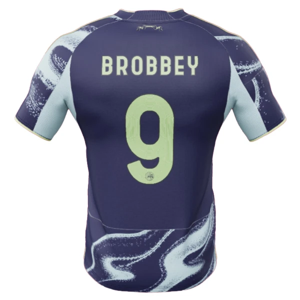 Ajax Brobbey 9 Pelipaita Miesten Vieras 2025-26
